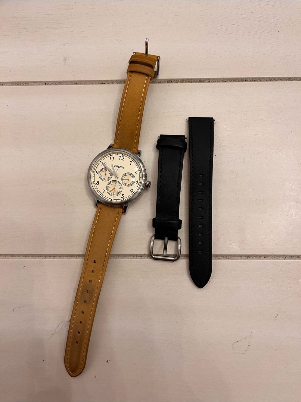 Fossil Mens Watch BQ2633 Airlift Multifunction Leather Watch